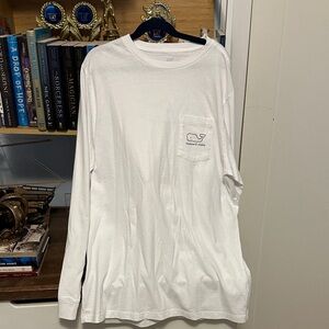 Vineyard vines Men's White Long Sleeve Shirt